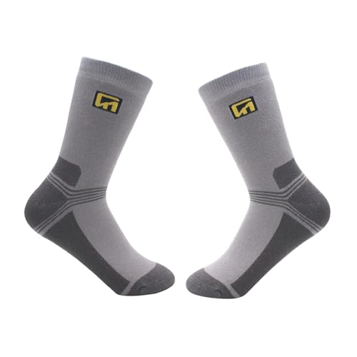 Colaxi Ice Skating Socks Figure Skating Socks Breathable Comfortable for Kids Children Elastic for Ice Skates Ski Socks Socks, Gray