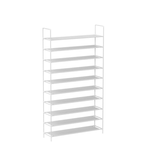 Rangement chaussure réglable Vivol grand format 10 étagères blanches
