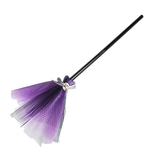 Escoba De Bruja Infantil Para Halloween | Juguete de Disfraz de Bruja para Niñas - Suministros Para Fiestas Infantiles Niños Y Niñas Fiestas Festivales Colegio