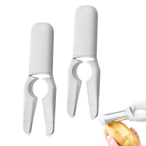 Pelador Patatas,Tangger 2Pcs 5 en 1 pelador Patatas Pelador Universales de Acero Inoxidable Pelador Verduras Pelapatatas Pelador de Patatas para Verduras, Tomates,Zanahorias, Frutas,Patatas