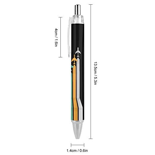 Bolígrafo de tinta azul suave marca Airplane para material escolar y de oficina, pack de 4 2