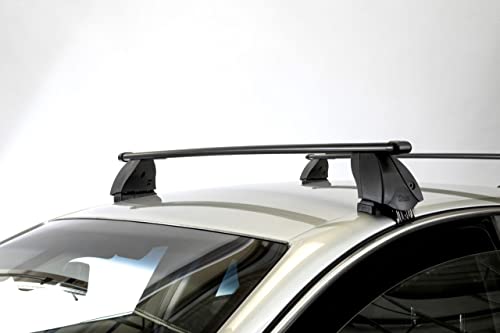 Barres de Toit en Acier RIC-K1 Pro pour Citroen XSARA Picasso (5 Portes) de 1999 à 2010 avec Toit Standard - Homologué TUV-GS