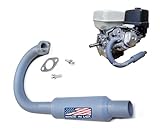 ARSPORT Exhaust Muffler pipe replacement for: Predator Max 459cc & Predator 301 or 420. GX240, GX270, GX390