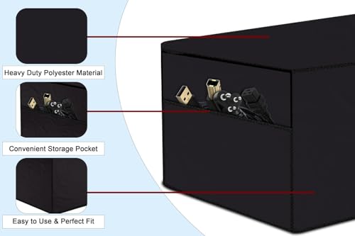 Image of The Furnishing Tree Polyester Waterproof & Dustproof Printer Cover - Compatible with Auto Duplex Laser Brother HL-L2400D Printers, Heavy-Duty coffee Polyester , Dimensions in DxWxH - ( 36x39x20 CM)