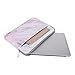 MOSISO Laptop Sleeve Compatible with MacBook Pro 16 inch 2021 2022 M1 Pro/Max A2485/2019-2020 A2141/Pro Retina 15 A1398, 15-15.6 inch Notebook Computer, Canvas Horizontal Cross Grain Marble Bag Cover