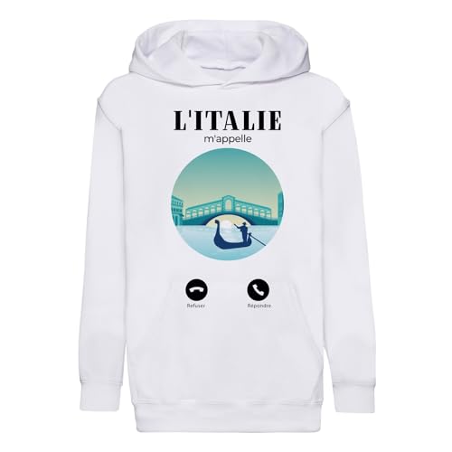 Sweat à capuche enfant Italie Venise vêtement de voyage et tourisme confortable