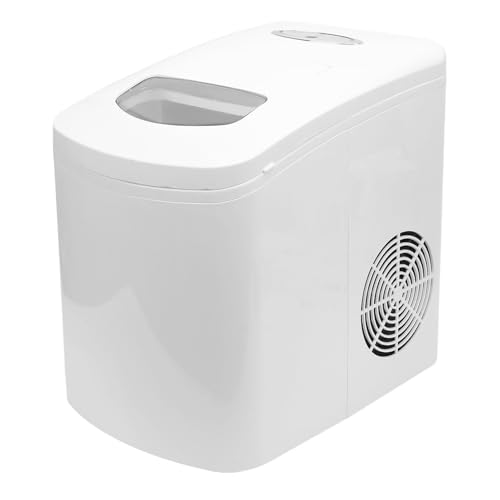 Small Ice Makers Countertop, Full Automatic Portable Ball Ice Machine with Basket and Scoop, Ice Round Maker for Home, Kitchen, Party (US Plug 110V)