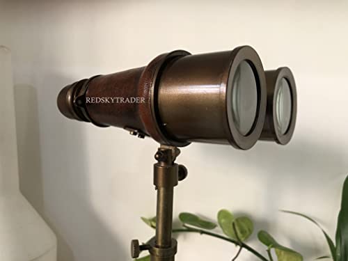 Binoculares Náuticos Antiguos de Latón con Soporte Decorativo miniatura 6