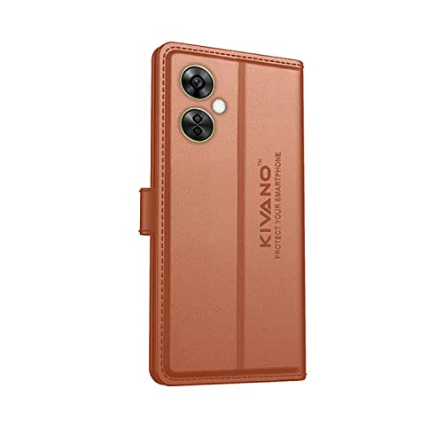 Image of Compatible with OnePlus 10T 5G Flip Cover | Leather Finish | Inside Pockets & Inbuilt Stand | Shockproof Wallet Style Magnetic Closure Back Cover Case