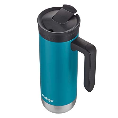 Contigo Superior 2.0 Stainless Steel Travel Mug with Handle Leak-Proof Lid Double-Wall Insulation for Hot & Cold Beverages, 20oz, Juniper, Ideal for Commuting and Travel by Contigo - Used condition - Image 4