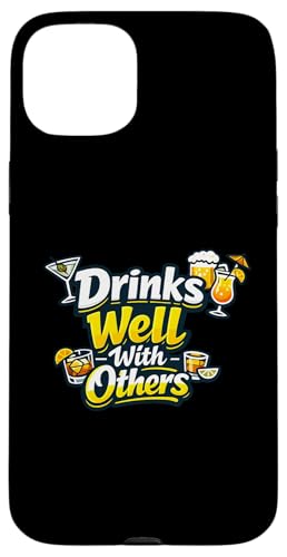 ���l�Ƃ悭���� ? Funny Drinking Squad �X�}�z�P�[�X iPhone 15 Plus �p