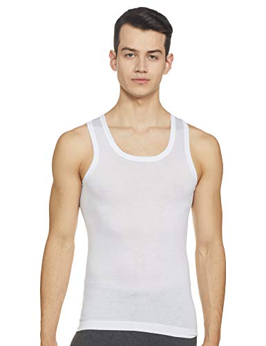 Image of RUPA FRONTLINE Sleeveless Round Neck Vest for Men, 100% Cotton Material, Regular Fit, Pack of 3