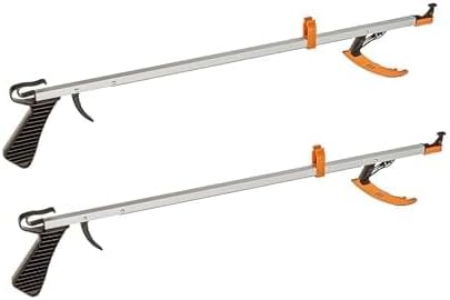 Cubii Health Reacher, Compact 15" Ergonomic Reaching Aid with Magnet, Portable 4.9 oz. Magnetic Grabber Tool & Reaching Claw, Aluminum Trash Pickup, Lightbulb Remover, Garden Nabber, Pack of 2
