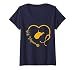 Womens West Virginia Nurse WV Medical Nursing LPN RN CNA NP Heart V-Neck T-Shirt