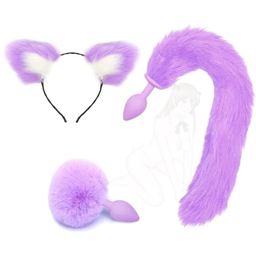 3 pezzi diversi accessori, coda di animale accessori di gioco