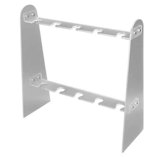 Hztyyier 2 Tier Champagne Glass Holder Detachable Acrylic Flute Stand for Living Room Wedding with Display Rack Ideal Champagne Glass Holder for Party