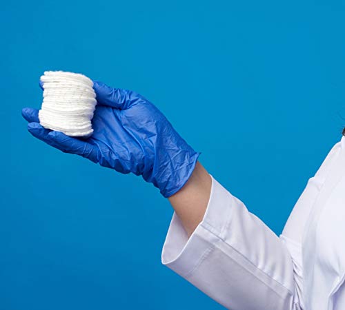 VENSALUD Nitrilhandschuhe Einweghandschuhe Puderfrei Box mit 100 Handschuhen. Farbe: Blau., S, 3