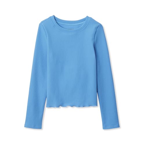 Lands' End Girls Active Long Sleeve Rib Knit Top