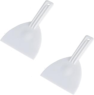 2pcs Plastic Handle Cream Scrapers Dough Pastry Pizza Cutter Baking Food Butter Scrappers for Home Kitchen Bake Shop