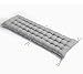 jHuanic Coussin épais pour banc rectangulaire doux pour chaise longue de jardin en métal ou en bois (55 x 165 cm, gris)