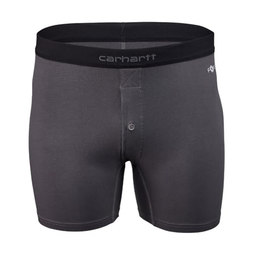 Carhartt Men's Force Stretch Cotton Button Fly 5-inch Boxer Brief