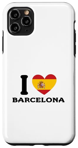 I Love Barcelona Spain Heart �X�y�C������ �X�}�z�P�[�X iPhone 11 Pro Max �p