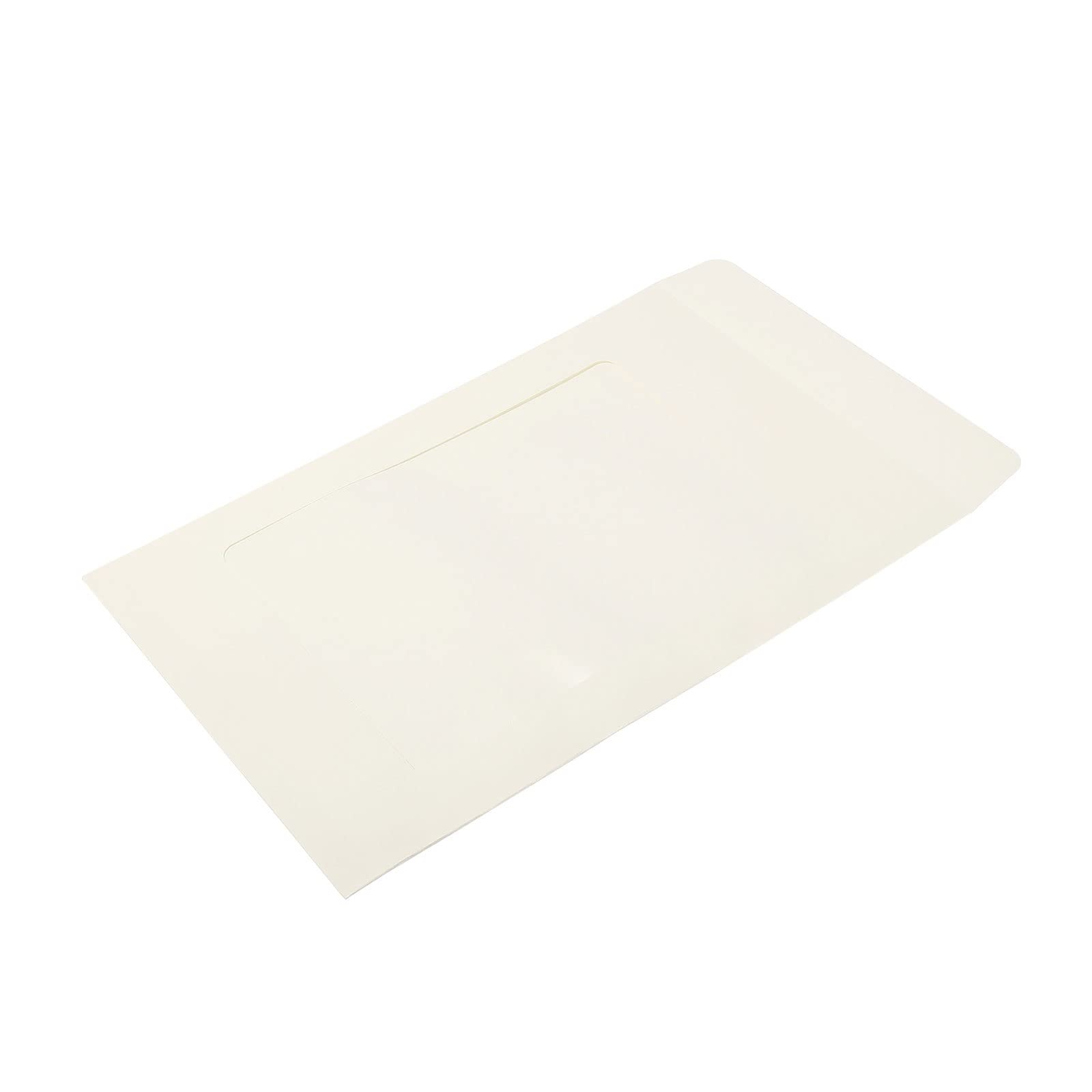 YOKIVE 10 Pack Full-Face Window Envelopes, A4 Size Clear Single-Side Window Mailing Document Photo Letter