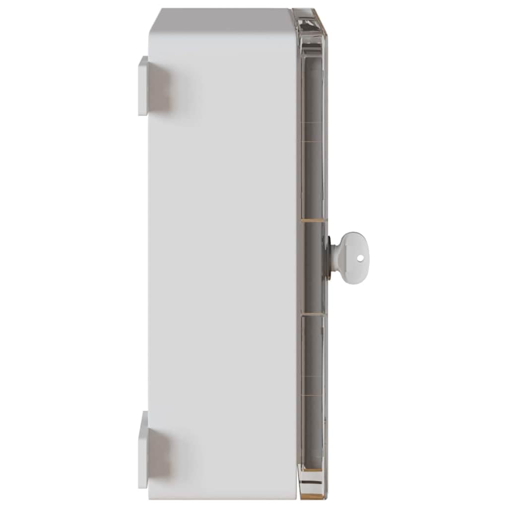 Steuerungsschrank Grau ABS Kunststoff 32 x 15 x 35 cm, Verteilerkasten für Elektrobedarf, Kabelkanal und Leitungsschutz, Montagefreundlich für Werkstatt, Keller, Garage, Wand und Decke