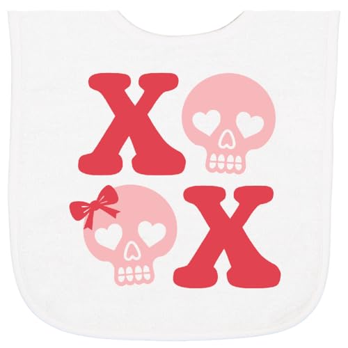inktastic XOXO Valentine's Day Skulls Baby Terry Cloth Bib