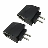 Vicue Car Power Adapter Converter 12V Household Car Charger Cigar Cigarette Lighter 110V-220V AC to...