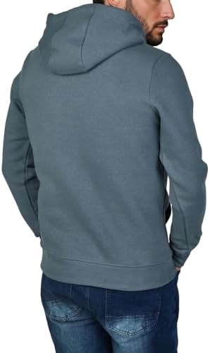 riverso RIVSandro Heren Hoodie met Capuchon, Regular Fit, Trui met Capuchon, Bruin, Rood, Blauw, Beige, Zwart, Groen, S, M, L, XL, XXL, 3XL, 4XL, 5XL, Donkerblauw, XL