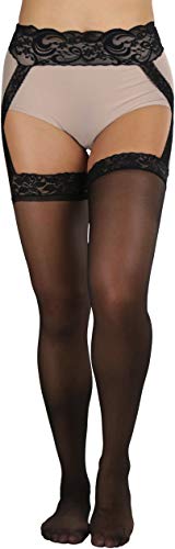 Image of ToBeInStyle Women's Suspender Pantyhose