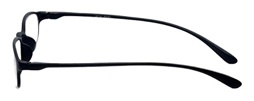 Calabria 718 Flexie Oval Reading Glasses +2.00 Ebony Men/Women Bendable One Power Readers Flexible Durable Tr90 Frame #TOP2