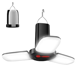 Campinglampe Tragbar – Camping Zubehör, LED Camping Laterne Mini Faltbar, Outdoor Lampe für den Garten, Zeltlampe…