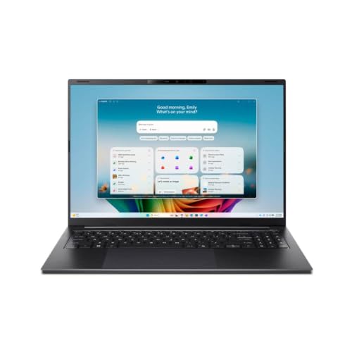 Image of Acer Swift Go 16 Laptop, 16 inch 120Hz WUXGA IPS Touchscreen, AMD Ryzen AI 9 465 10-Core, AMD Radeon 880M Graphics, 32GB LPDDR5 1TB SSD, Backlit Keyboard, WiFi 7, 5MP + IR Camera, Win11 Home