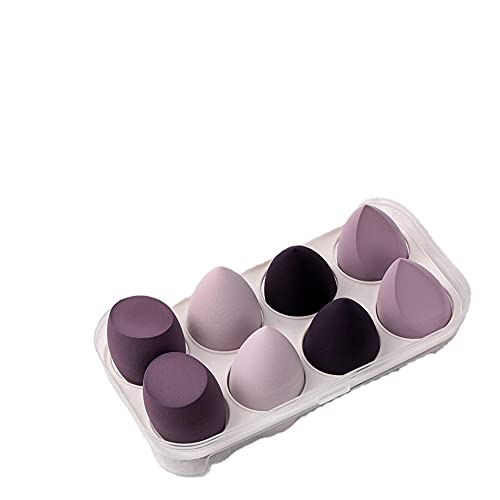 Make up Sponges Set Dry and Wet Use Multi-colored Makeup Sponges, Foundation Sponge,Non Latex Real Techniques Sponge,Makeup Tools, Make up Sponges Egg Shaped Gifts for Women (B: Rectangle 8pcs)