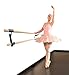 Pro-Gymnastics Ballet Barre 12 FT Long Double Bar Black 1.5” Diameter - Fixed Height Wall Mount Ballet Barre System Traditional Wood, Home or Studio Ballet Bar, Dance, Stretch Bar, Dancing/Stretching