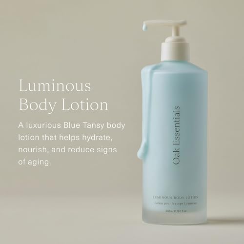 Oak Essentials Luminous Body Lotion | Hydrating Blue Tansy Body Lotion with Rose Oil, Turmeric, Shea Butter and Coconut Oil, 10.1 Fl Oz - Image 3