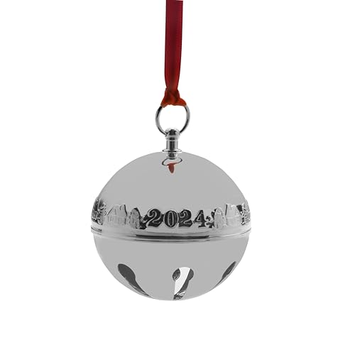 Wallace 2024 versilberte Schlittenglocke Ornament 54. Auflage – Ansicht 4