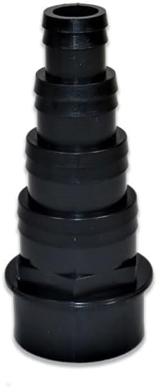 1.5/43MM 4 Stepped Black HOSETAIL Solvent Weld KOI Fish Pond Tank Filter Pipe