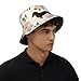 Dachshund Floral Bucket Hat Packable Sun Hat Fashion Fishing Hat Summer Travel Fisherman Cap for Women Men Teens Black