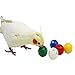 QBLEEV 5 Pack Bird Bell Balls Sets for Chewing Playing Training, Colorful Parrot Cage Treat Toy for Cockatiel Parakeet Conure Budgie, Small Pet Foot Talon Toy for Parrot Kitten Puppy, Random Color