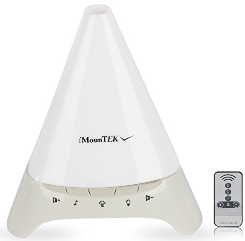 iMounTEK [Pyramid Shape 7 LED 6 Sounds/120 ML Ultrasonic Aromatherapy Essential Oil [Air Diffuser/Aroma Humidifier] Auto-Shut Off-Baby/Kids/Bedroom/Office/Car/Spa/Yoga Mist Ionizer - Thumbnail 7