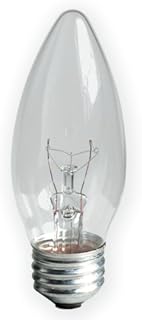 GE Crystal Clear Incandescent Chandelier Light Bulbs, B-Type, 40-Watt, 380 Lumen, Medium Base, Clear Light Bulbs, Soft White, 12-Pack, Decorative Candelabra Light Bulbs