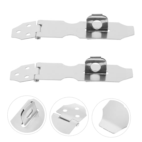 Image of DOITOOL 40pcs Hasp Latch Locking Mechanism for Doors and Cabinets Easy Installation Versatile Outdoor and Indoor Use Secure Padlock Hinge Accessory