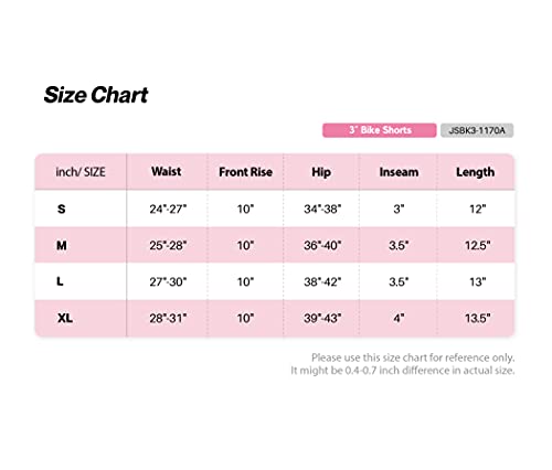 Always Women's 3" Bike Shorts With Pockets - High Waist Compression Running Workout Athletic Yoga Pants White L #TOP6