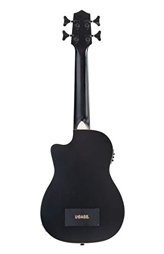 Kala Journeyman Ubass Preto U-Bass Mogno Com Gig Bag - Novo Preto Fosco