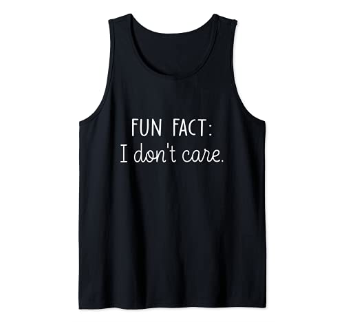 Fun Fact I Don't Care Funny Saying Sarcastic Quote IDGF Camiseta sin Mangas