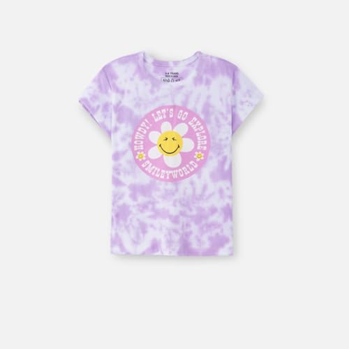Image of Nap Chief Girls Cotton Official Cartoon Characters and Printed Co ord Set, Tshirt & Flared Pant Set for Casual Wear