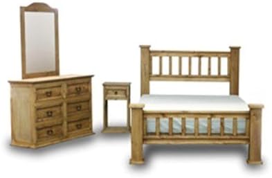 Queen Rustic Mission Bedroom Set